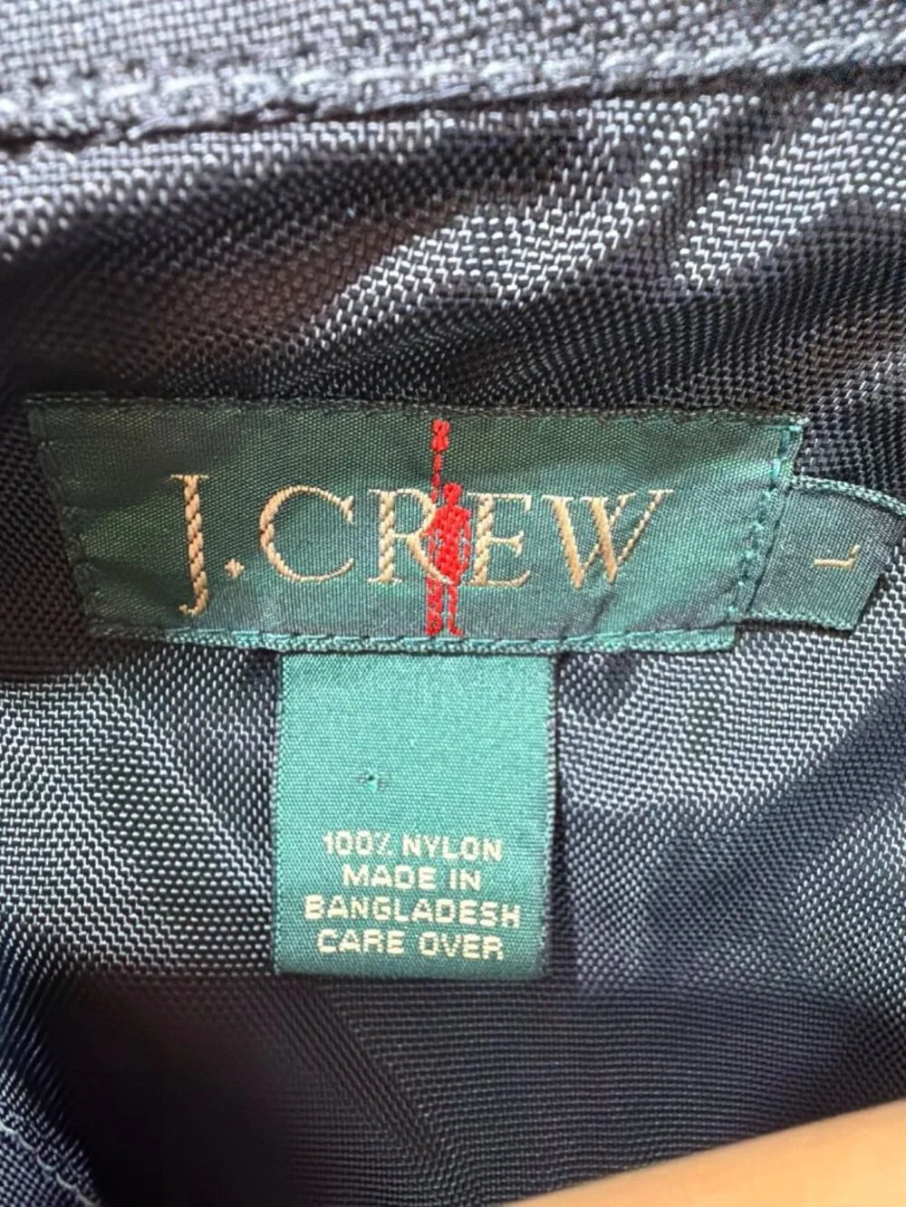 J. Crew Vintage 90's Navy Anorak Oarsman Half Zip Windbreaker